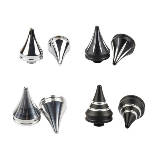 PartzBiz HD: 190392557-Axle Nut Covers for Harley 2018+ Softail Fatboy Breakout Street Bob - Chrome / [Front]Fat Boy