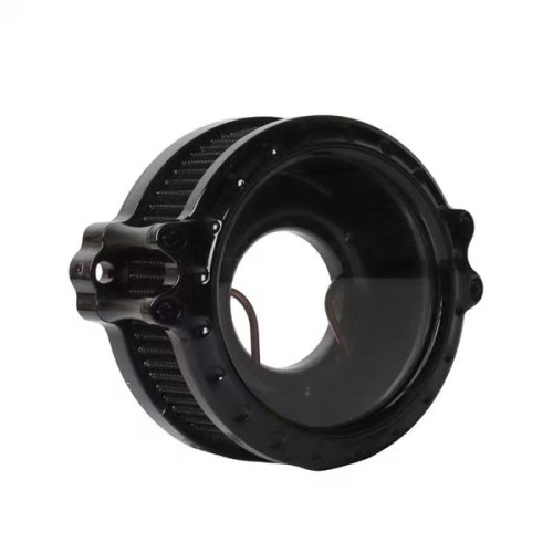 PartzBiz HD: 19039545-Super Ring Round Air Cleaner For Harley Davidson 2018-2024 Softail 107/114/117 All Models & 2017-2023 Touring 107/114/117 All Models - Black