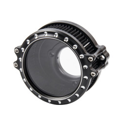 PartzBiz HD 190395456 - Super Ring Round CNC Air Cleaner For Harley Davidson 2018-2024 Softail 107/114/117 All Models & 2017-2023 Touring 107/114/117 All Models - Black CNC PartzBiz HD 190395456 - Super Ring Round CNC Air Cleaner For Harley Davidson 2018-2024 Softail 107/114/117 All Models & 2017-2023 Touring 107/114/117 All Models - Black CNC