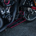 PartzBiz HD: 19041478-Flying Rider Stretched Floorboards For Harley Softail 2018+ Fat Boy/Heritage Classic/Deluxe/Slim - Black