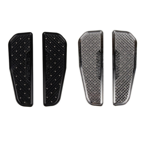 PartzBiz HD: 19051476-Waffle Rider Stretched Floorboards For Harley 1986+ Touring All models - Chrome