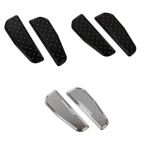 PartzBiz HD: 19054755-Waffle Rider Stretched Floorboards For Harley 2018+ Fat Boy/Heritage Classic/Deluxe/Slim - Chrome