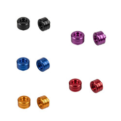 PartzBiz HD 19061254 - Front Axle Nut Covers for Harley 2018+ M8 Street Bob Fat Boy Breakout Softail Standard - Black / Fat Boy/Breakout Rear PartzBiz HD 19061254 - Front Axle Nut Covers for Harley 2018+ M8 Street Bob Fat Boy Breakout Softail Standard - Black / Fat Boy/Breakout Rear