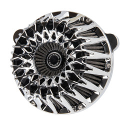 PartzBiz HD 19064571 - Spider Air Cleaner For Harley Davidson 2018-2024 Softail 107/114/117 All Models & 2017-2023 Touring 107/114/117 All Models - Chrome PartzBiz HD 19064571 - Spider Air Cleaner For Harley Davidson 2018-2024 Softail 107/114/117 All Models & 2017-2023 Touring 107/114/117 All Models - Chrome