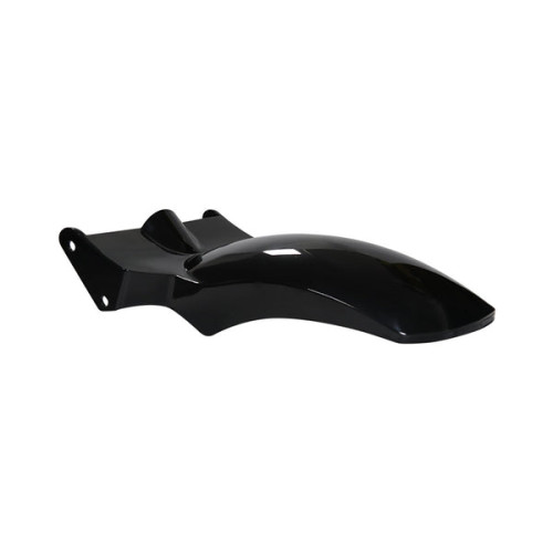 PartzBiz HD: 19083344-Short Rear Fender Gloss Black With Lights Plug & Play For Harley 2018-2025 Softail Street Bob Fat Bob Slim Low Rider Sports Glide Up to 180/200mm Tire - 180/200mm rear fender