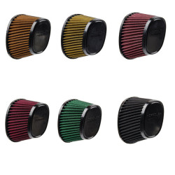 PartzBiz HD AIR-117-DRD - Hoprousa High-Flow Washable Motorcycle Air Filter For Replacement(OEM# 29400405) Fit For Harley 18-later Softail Fatboy Streetbob and 17-later Touring Road King and 2023+ Breakout - Dark Red PartzBiz HD AIR-117-DRD - Hoprousa High-Flow Washable Motorcycle Air Filter For Replacement(OEM# 29400405) Fit For Harley 18-later Softail Fatboy Streetbob and 17-later Touring Road King and 2023+ Breakout - Dark Red