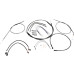 PartzBiz HD: CA06-Hoprousa Black Handlebar Cable Brake & Clutch Line Wire Kits 4