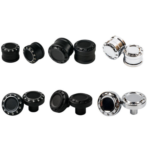 PartzBiz HD: CNC-R-BB-Axle Nut Covers for Harley 2018+ Fat Boy Breakout Street Bob - CNC / [Rear] Street Bob