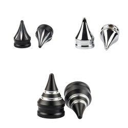 PartzBiz HD CVR-A2TRF-BLK - Front Axle Nut Covers for Harley 08-23 Touring and Trike all Models - Black Scratch PartzBiz HD CVR-A2TRF-BLK - Front Axle Nut Covers for Harley 08-23 Touring and Trike all Models - Black Scratch
