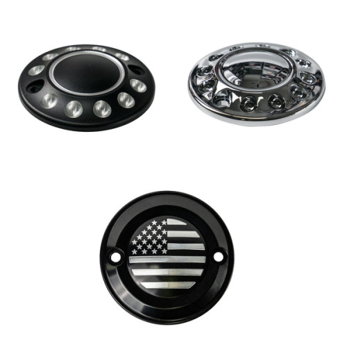 PartzBiz HD: CVR-TIM-CHR-Timing Cover For Harley M8 Softail Touring models - Chrome
