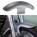 PartzBiz HD: FDR-FL160-BAS-Hoprousa Motorcycle Fenders Custom Short Front Fender Barracuda Silver With Pinstripe Fits for 2018-2022 Harley Softail Fat Boy - Default Title