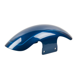 PartzBiz HD FDR-FL160-REB - Reef Blue with Pinstripe Short Front Fender Fits for 2018+ Harley Davidson Softail Fat Boy - Default Title