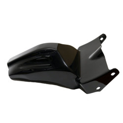 PartzBiz HD FDR-GP260-BLK - Hoprousa Motorcyle Rear Fender Fiberglass Short Mudguards GP-Style Black for M8 Harley Softail Breakout & Fatboy 18-later FXBR FLFB - Gloss Black