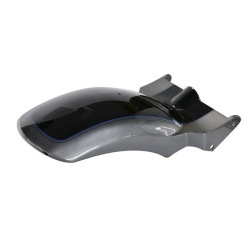 PartzBiz HD FDR-ST260-GGM - Short Rear Fender Gauntlet Gray Metallic Vivid Black with Blue & Black Pinstripe with Lights Plug & play For 2018+ Breakout & Fat Boy - Default Title