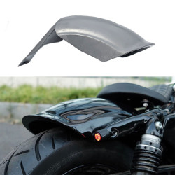 PartzBiz HD FDR-XL-BLK - Hoprousa Motorcycle Short Rear Fender GRP Thunderbike Mudguards for Harley Sportster 04up X48 883 - Gloss Black