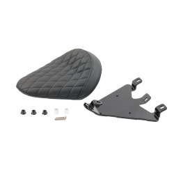 PartzBiz HD SE-XL-BK - Riders Solo Seat Fits for Harley Davidson Sportster 2004-2023 - Default Title