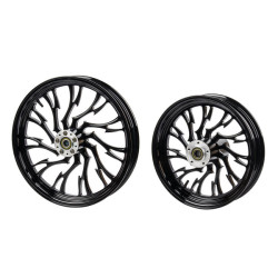 PartzBiz HD WHL-18R-BLK - 3D Forged Hollow-out Bole Wheels for Harley Softail 2018+ Models - 18x8.5inch Rear Wheel For 2018+ Fatboy & Breakout
