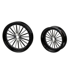 PartzBiz HD WHL-18RF-BB - 3D Forged Spoke Rivet Wheel For Harley Davidson 2018+ Softail Models - 18x5.5