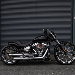 PartzBiz HD WHL-BR9-BKW - 3D Forged Ape Wheels For Harley Sotail Softail Models - 18x9 PartzBiz HD WHL-BR9-BKW - 3D Forged Ape Wheels For Harley Sotail Softail Models - 18x9
