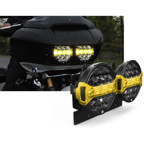 PartzBiz HD: DNL.D14.10200.K-DENALI D14 Destroyer Headlight Kit ('15-'23 Road Glide) PartzBiz HD: DNL.D14.10200.K-DENALI D14 Destroyer Headlight Kit ('15-'23 Road Glide)