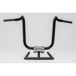 PartzBiz HD 1DOUBLETROUBLE16SB - KST Kustoms Satin Black 16 Double Trouble Handlebars Bars Harley RG Softail Dyna