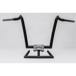 PartzBiz HD 1RENEGADE12SB - KST Kustoms Satin Black 12” Renegade Handlebars Bars Harley FLTR Softail Dyna XL