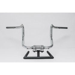 PartzBiz HD APACHE6SB - KST Kustoms Satin Black +6 Apache Baggers Handlebars Indian Chieftain RoadMaster