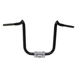 PartzBiz HD DOUBLETROUBLE14GB - KST Kustoms Gloss Black 14” Double Trouble Handlebars Bars Harley FLTR Softail
