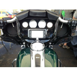 PartzBiz HD MAYHEMBAGGER10POL - KST Kustoms Polished 10” Mayhem Bagger Handlebars Bars Harley Touring Batwing