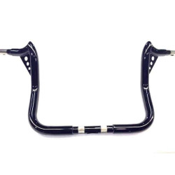 PartzBiz HD PUNISHER10SB - KST Kustoms Satin Black 10” Punisher Handlebars Bars Harley Touring Batwing FLH