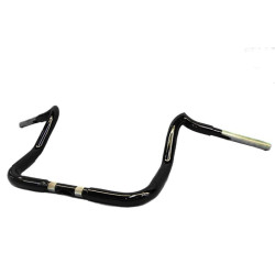 PartzBiz HD PUNISHER14SB - KST Kustoms Satin Black 14” Punisher Handlebars Bars Harley Touring Batwing FLH
