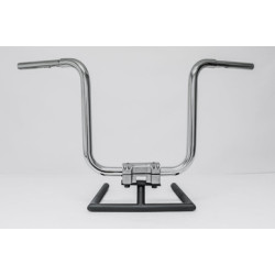 PartzBiz HD STRAIGHTJACKET14SB - KST Kustoms Satin Black 14” Straight Jacket Handlebars Bars Harley FLTR 1.25”
