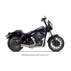 PartzBiz HD 005-4280199 - Two Brothers Racing Comp S 2-1 Complete Exhaust Pipe System 99-05 Harley Dyna