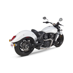 PartzBiz HD 005-4610199-B - Two Brothers Racing Comp S Black 2-1 Exhaust Pipe System Indian Scout