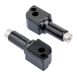 PartzBiz HD 0107-1664-01 - Biltwell Inc. Black Male Clevis Passenger Foot Peg Rest Mounts Harley Softail M8