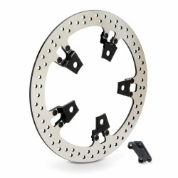 PartzBiz HD 02-963 - Arlen Ness ด้านขวา 14‚” ชุดโรเตอร์ลอยเบรกขนาดใหญ่ 14-17 Harley FLT Touring
