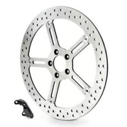 PartzBiz HD 02-972 - Arlen Ness จานเบรกด้านซ้าย 15‚” Big Brake Kit 2006-2017 Harley Dyna Softail