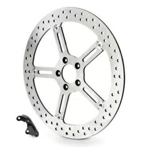 PartzBiz HD: 3443502-Arlen Ness จานเบรกด้านซ้าย 15‚” Big Brake Kit 2006-2017 Harley Dyna Softail