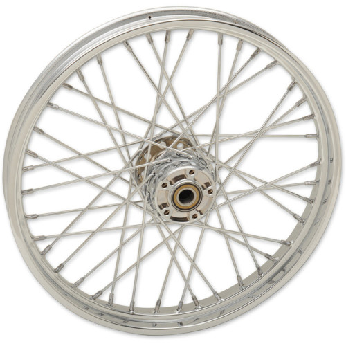 PartzBiz HD: 3447349-40 Spoke Chrome 21 2.15” Laced Front Wheel 2008-17 Harley Softail SD ABS