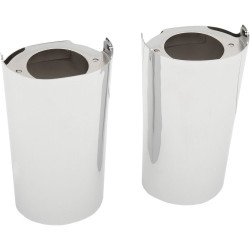PartzBiz HD 0411-0117 - Drag Chrome Smooth +2” Length Fork Tube Slider Covers Cowbell Harley Touring 14+ PartzBiz HD 0411-0117 - Drag Chrome Smooth +2” Length Fork Tube Slider Covers Cowbell Harley Touring 14+
