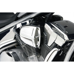 PartzBiz HD 06-0270 - Cobra Chrome PowrFlo Air Intake Cleaner Kit Stage 1 11-2017 Yamaha Stryker 1300