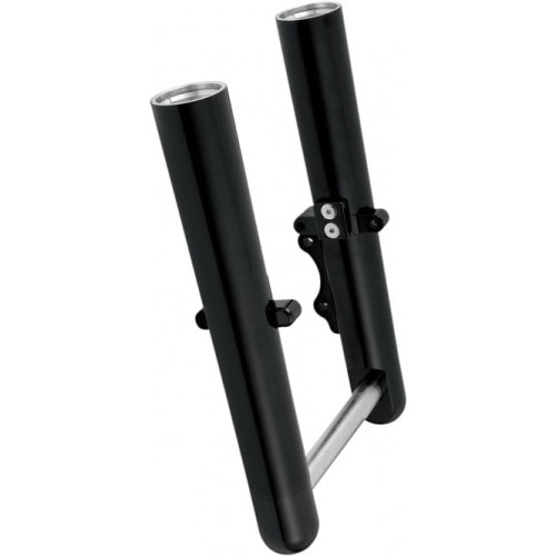 PartzBiz HD: 3442822-Arlen Ness Hot Legs Black Smooth Dual Disk Lowers Axle Set 08-13 Harley Touring