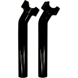 PartzBiz HD 0602-0522 - Gloss Black 9 1/2 Buffalo Bars Handlebars Pullback Risers Harley Softail Dyna XL