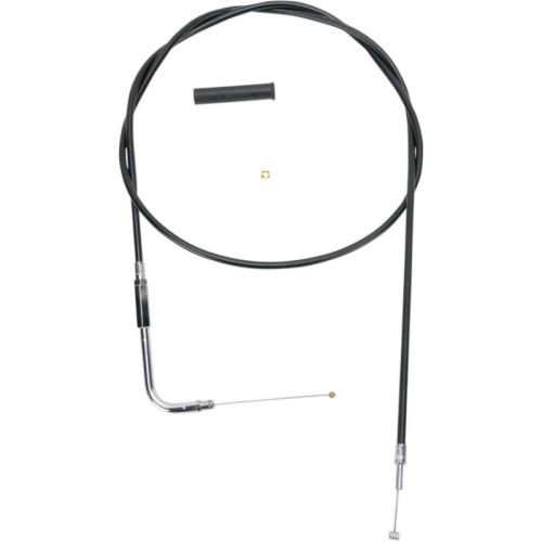PartzBiz HD: 3473818-Black Vinyl Throttle Cable 54” 90 Degree 5” Travel Harley 96-17 Big Twin Cam XL
