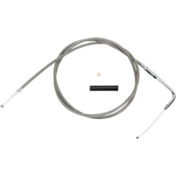 PartzBiz HD 0650-1081 - Braided Stainless Throttle Cable 58” 90 Degree 5” Harley 96-17 Big Twin Cam XL PartzBiz HD 0650-1081 - Braided Stainless Throttle Cable 58” 90 Degree 5” Harley 96-17 Big Twin Cam XL