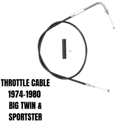 PartzBiz HD 0650-1096 - Drag Specialties Throttle Cable 36” Black Harley 74-80 Softail Touring Sportster PartzBiz HD 0650-1096 - Drag Specialties Throttle Cable 36” Black Harley 74-80 Softail Touring Sportster