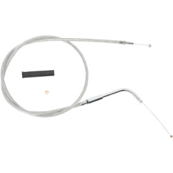 PartzBiz HD 0651-0103 - Braided Stainless Idle Cable 32 3/4” 90 Degree 4 3/4” Harley 96-17 Big Twin Cam PartzBiz HD 0651-0103 - Braided Stainless Idle Cable 32 3/4” 90 Degree 4 3/4” Harley 96-17 Big Twin Cam