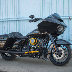 PartzBiz HD 07-939 - Arlen Ness Rubber Footpegs Male Gold Knurled Pair Driver Passenger Harley