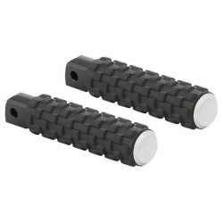 PartzBiz HD 07-967 - Arlen Ness Airtrax Footpeg Male Chrome Knurled Pair Passenger Harley Softail 18+