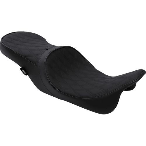 PartzBiz HD: 3448164-Drag Specialties Diamond Up Front Low Profile 2 Up Touring Seat Harley 08-20